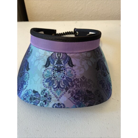 Glove It Golf/Tennis Sun Visor with Adjustable Coil Bloom Purple - Picture 1 of 8